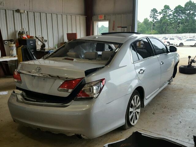 4T1BK3DB6BU403391 - 2011 TOYOTA AVALON BAS SILVER photo 4