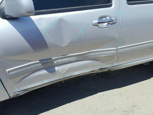 1GCHTCFE4C8103734 - 2012 CHEVROLET COLORADO L SILVER photo 9