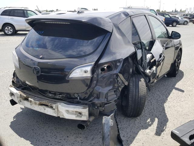JM1BL1L49D1818539 - 2013 MAZDA SPEED 3 BLACK photo 4