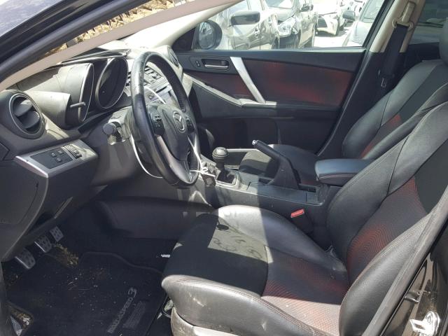 JM1BL1L49D1818539 - 2013 MAZDA SPEED 3 BLACK photo 5