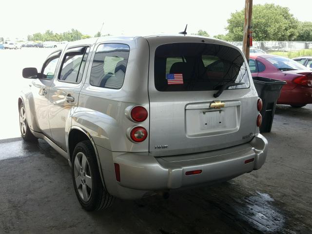 3GNDA13D68S570678 - 2008 CHEVROLET HHR LS SILVER photo 3