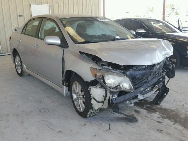 1NXBU4EE4AZ235810 - 2010 TOYOTA COROLLA BA SILVER photo 1