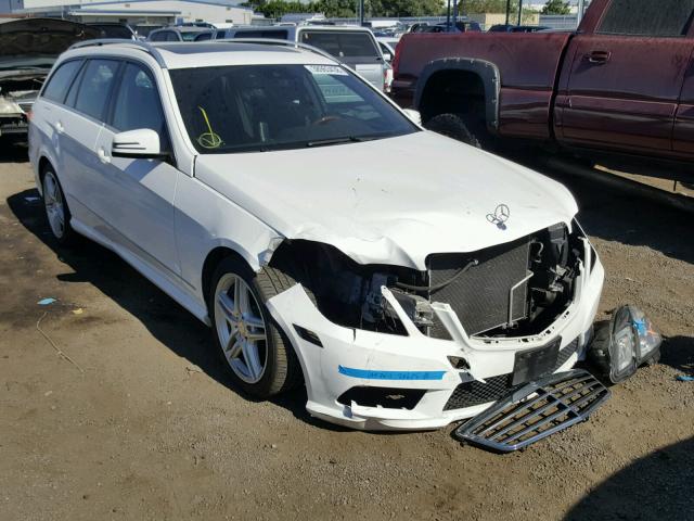 WDDHH8JB0DA669773 - 2013 MERCEDES-BENZ E 350 4MAT WHITE photo 1