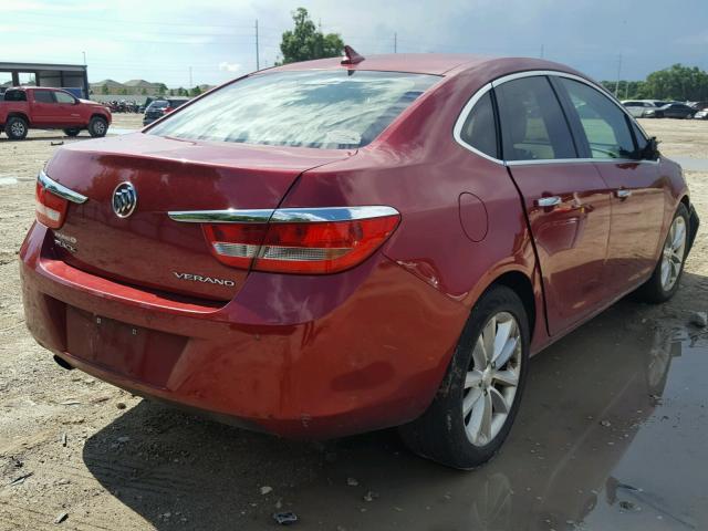 1G4PR5SK0D4235153 - 2013 BUICK VERANO CON RED photo 4