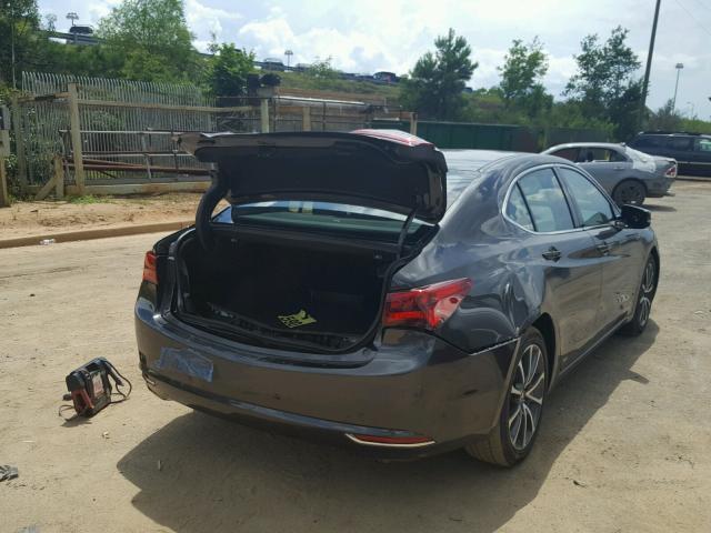 19UUB2F52FA017736 - 2015 ACURA TLX TECH ნაცრისფერი ფოტო 4
