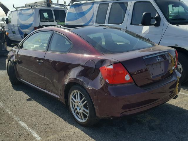 JTKDE167560118656 - 2006 TOYOTA SCION TC 栗色 照片 3