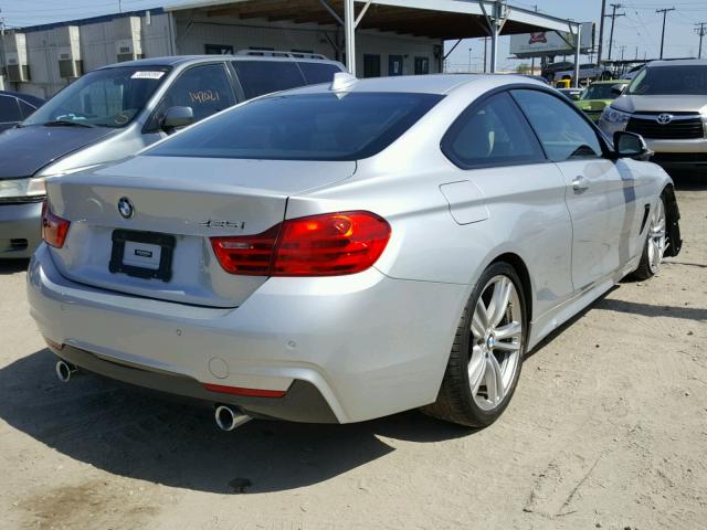 WBA3R1C56FK193250 - 2015 BMW 435 I SILVER photo 4