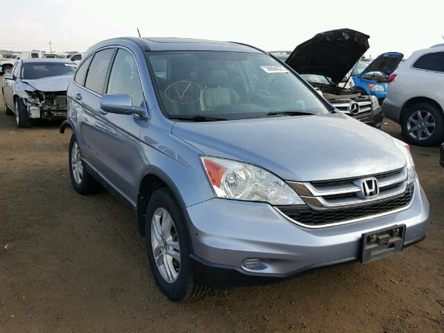 5J6RE4H71AL002772 - 2010 HONDA CR-V EX-L BLUE photo 1