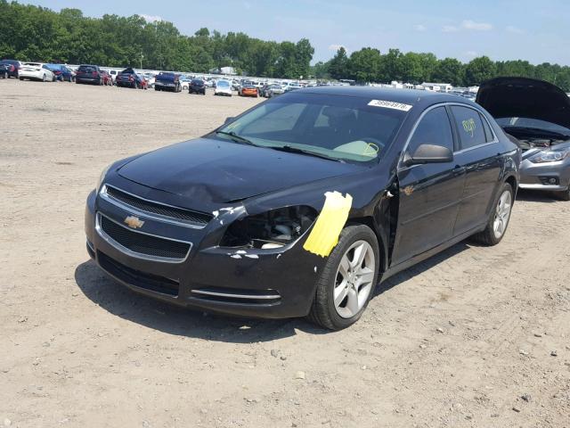 1G1ZG57B69F131640 - 2009 CHEVROLET MALIBU LS BLACK photo 2