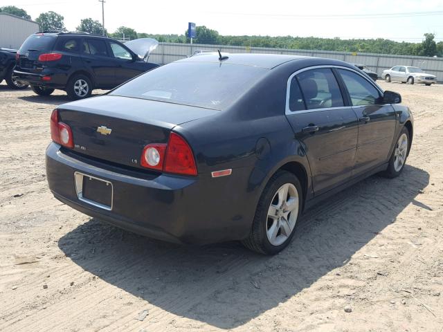 1G1ZG57B69F131640 - 2009 CHEVROLET MALIBU LS BLACK photo 4