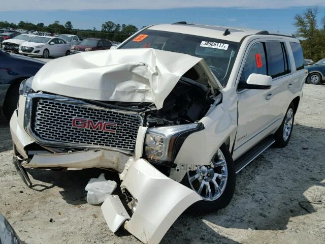 1GKS1CKJ4FR285517 - 2015 GMC YUKON WHITE photo 2