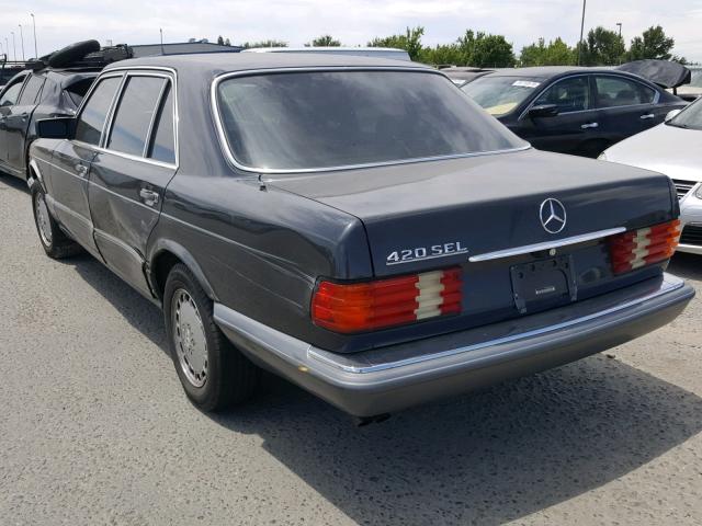 WDBCA35E2MA587414 - 1991 MERCEDES-BENZ 420 SEL GRAY photo 3