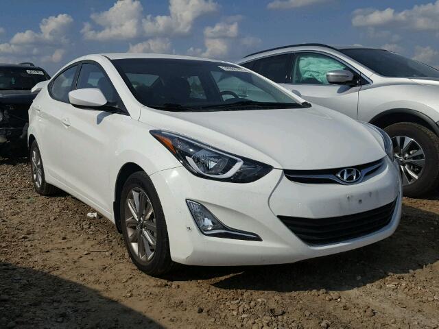 5NPDH4AE9EH510885 - 2014 HYUNDAI ELANTRA SE WHITE photo 1