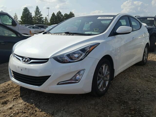 5NPDH4AE9EH510885 - 2014 HYUNDAI ELANTRA SE WHITE photo 2