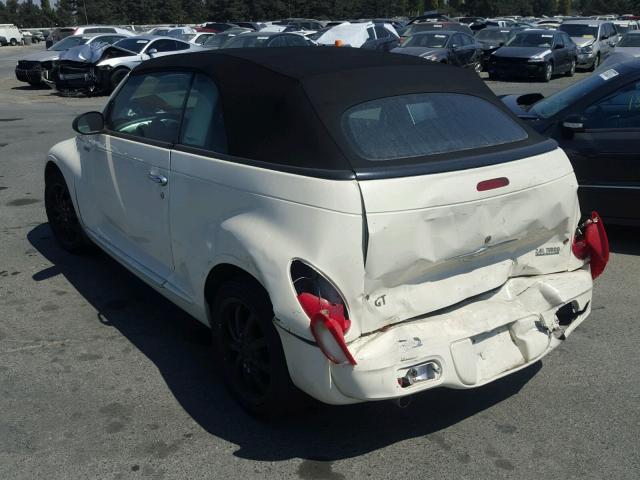 3C3AY75S35T284335 - 2005 CHRYSLER PT CRUISER WHITE photo 3