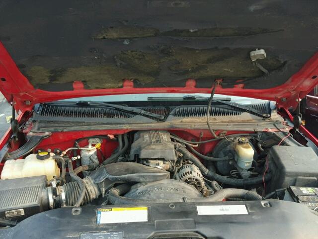 1GCEK19TXYE115464 - 2000 CHEVROLET SILVERADO RED photo 7