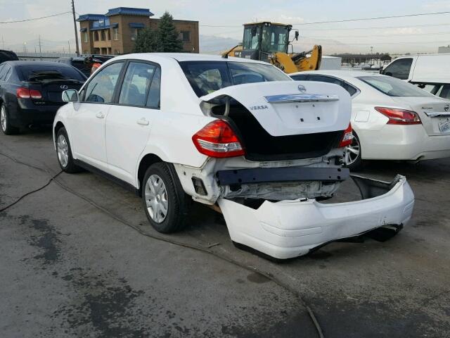 3N1BC1AP5BL470454 - 2011 NISSAN VERSA S/SL WHITE photo 3