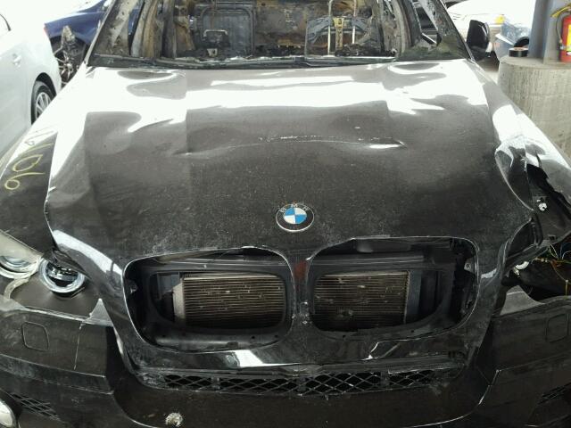 5UXFG83589LZ93088 - 2009 BMW X6 BLACK photo 7