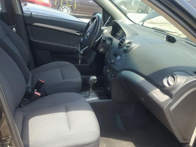 KL1TD56628B235176 - 2008 CHEVROLET AVEO BASE Графитовый фото 5