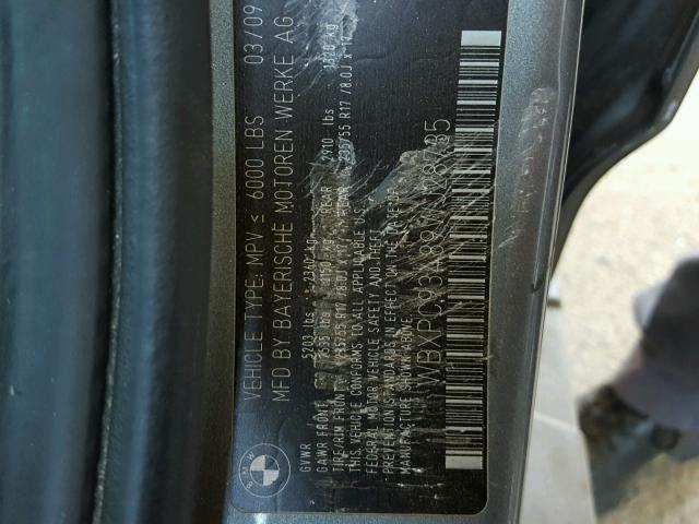 WBXPC93489WJ28735 - 2009 BMW X3 XDRIVE3 Grau Foto 10