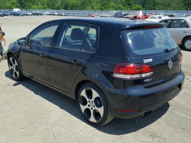 WVWDM7AJ2CW165202 - 2012 VOLKSWAGEN GOLF BLACK photo 3