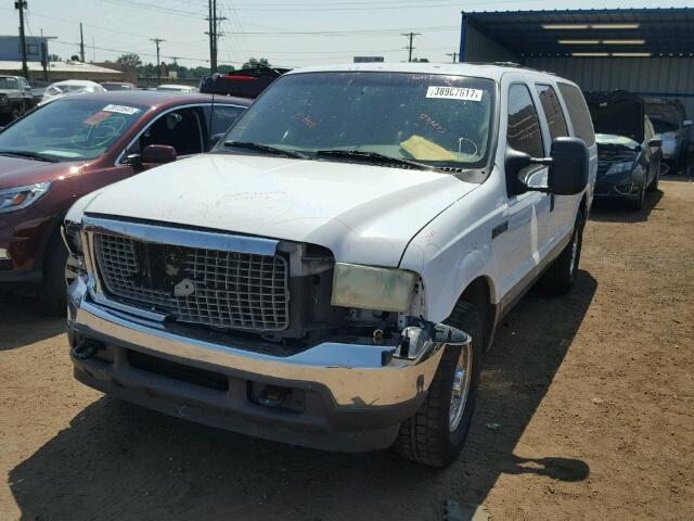 1FMNU40L23EB12958 - 2003 FORD EXCURSION WHITE photo 2