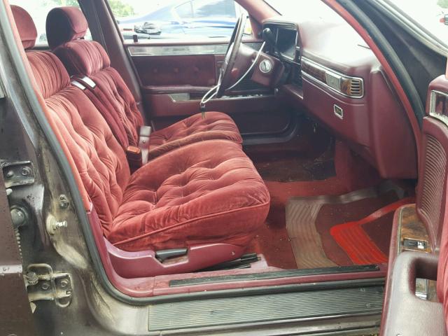 1C3XY66R1MD276156 - 1991 CHRYSLER NEW YORKER BURGUNDY photo 5