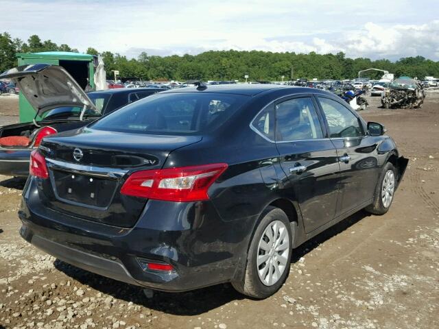 3N1AB7AP2GY311256 - 2016 NISSAN SENTRA S BLACK photo 4