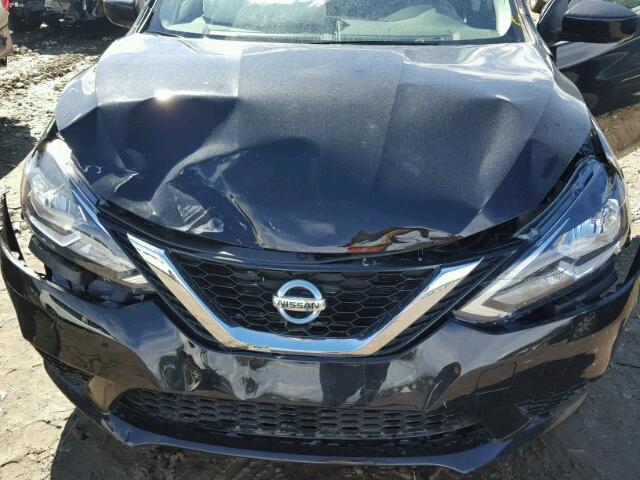 3N1AB7AP2GY311256 - 2016 NISSAN SENTRA S BLACK photo 7