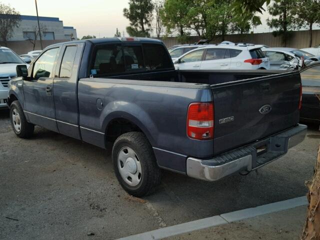 1FTRX12W04FA38860 - 2004 FORD F150 BLUE photo 3