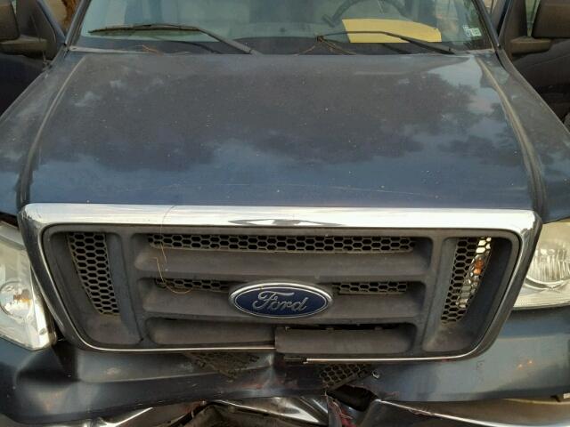 1FTRX12W04FA38860 - 2004 FORD F150 BLUE photo 7