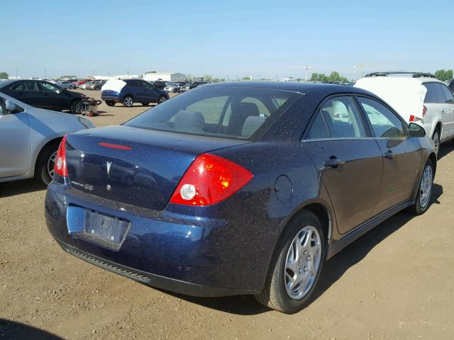 1G2ZJ57BX94268749 - 2009 PONTIAC G6 BLUE photo 4