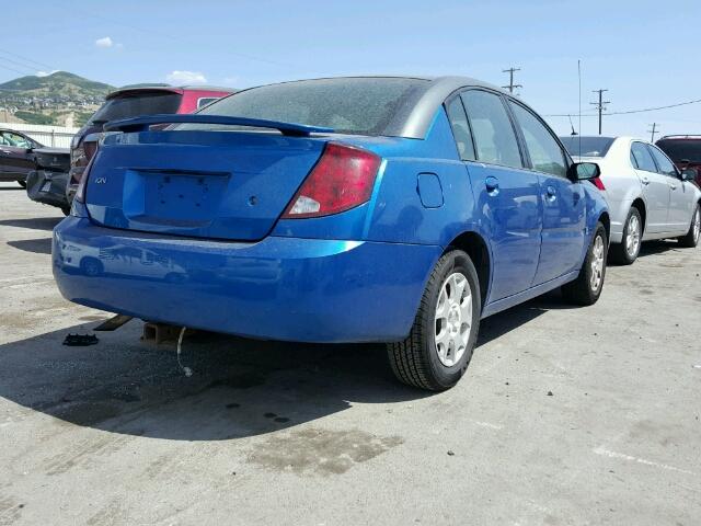 1G8AJ52FX3Z124593 - 2003 SATURN ION LEVEL BLUE photo 4