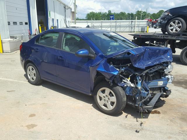 1G1JA5SH2E4106489 - 2014 CHEVROLET SONIC LS BLUE photo 1