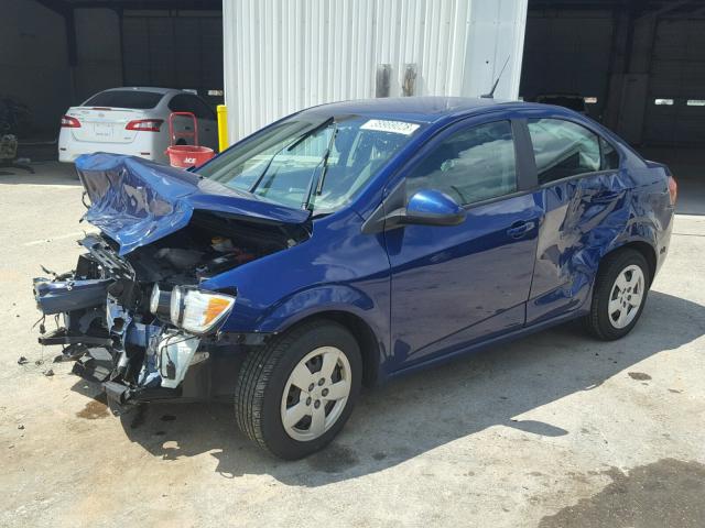 1G1JA5SH2E4106489 - 2014 CHEVROLET SONIC LS BLUE photo 2