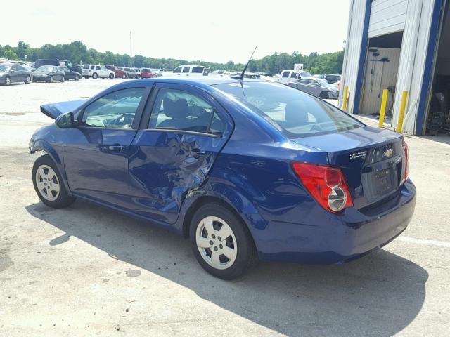 1G1JA5SH2E4106489 - 2014 CHEVROLET SONIC LS BLUE photo 3
