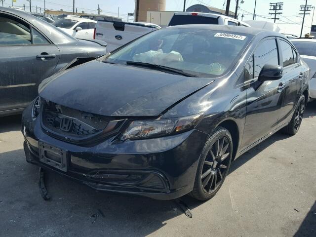 2HGFB2F5XDH552661 - 2013 HONDA CIVIC LX BLACK photo 2