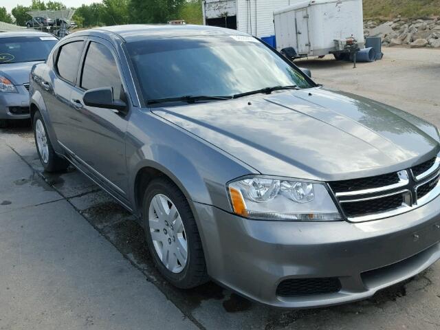 1C3CDZAB5CN285733 - 2012 DODGE AVENGER SE GRAY photo 1