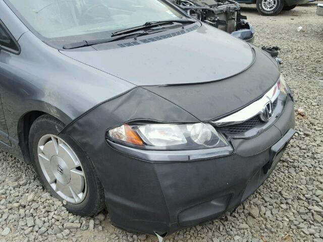 JHMFA3F20BS000278 - 2011 HONDA CIVIC GRAY photo 10