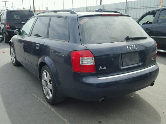 WAUVC68E04A279608 - 2004 AUDI A4 1.8T AV BLUE photo 3