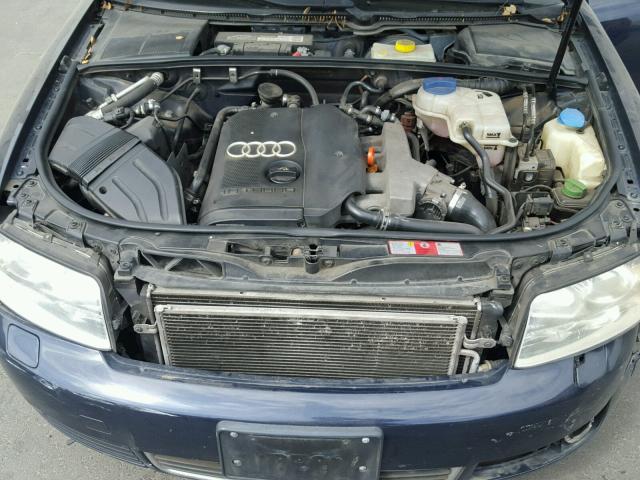 WAUVC68E04A279608 - 2004 AUDI A4 1.8T AV BLUE photo 7