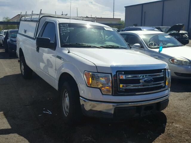 1FTNF1CF1EKE60189 - 2014 FORD F150 WHITE photo 1