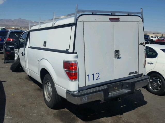 1FTNF1CF1EKE60189 - 2014 FORD F150 WHITE photo 3