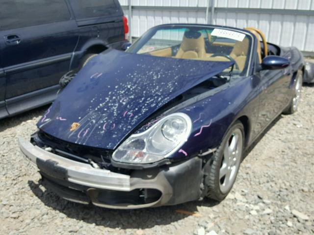 WP0CB2989YU661493 - 2000 PORSCHE BOXSTER S BLUE photo 2