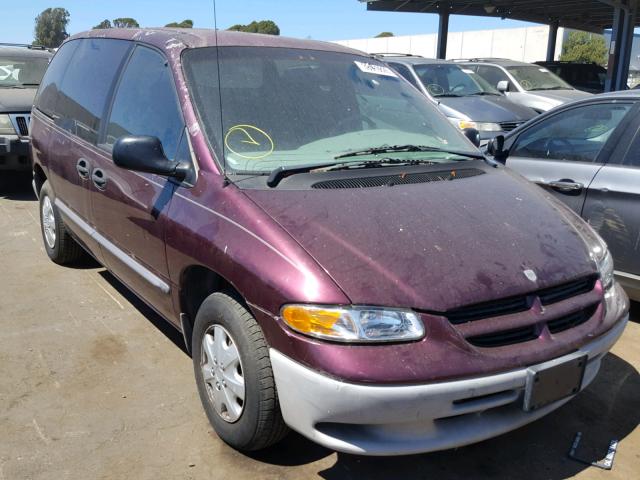 2B4GP2534YR735510 - 2000 DODGE CARAVAN MAROON photo 1