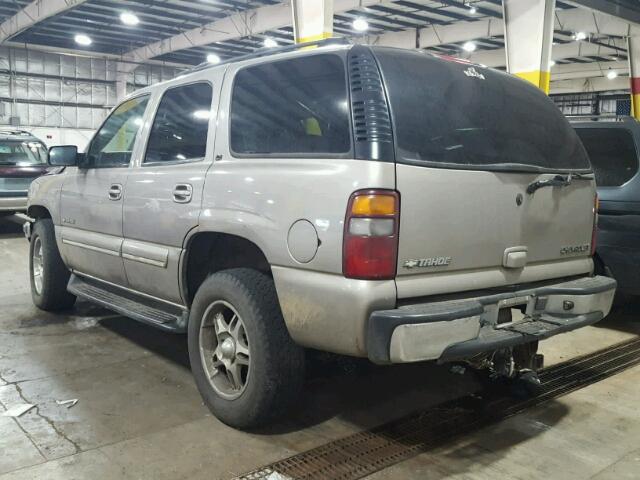 1GNEK13Z02J268678 - 2002 CHEVROLET TAHOE TAN photo 3