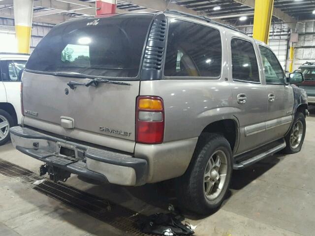 1GNEK13Z02J268678 - 2002 CHEVROLET TAHOE TAN photo 4