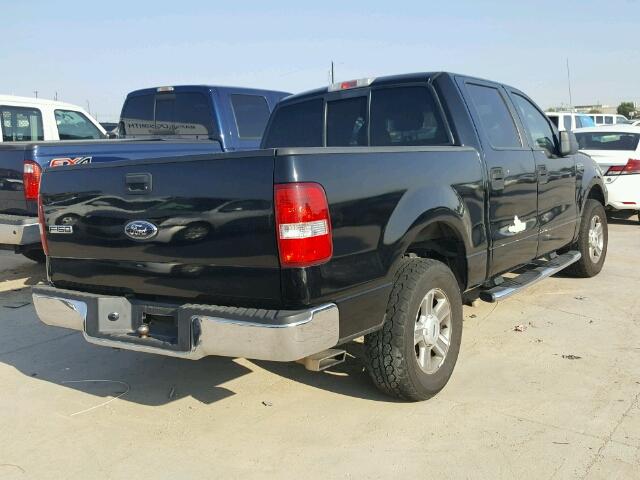 1FTRW12W48FB23032 - 2008 FORD F150 BLACK photo 4