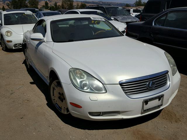 JTHFN48Y330047510 - 2003 LEXUS SC 430 WHITE photo 1