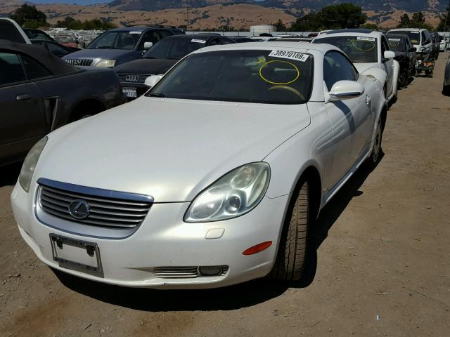 JTHFN48Y330047510 - 2003 LEXUS SC 430 WHITE photo 2